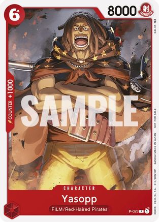 Yasopp (One Piece Film Red) (P-023) - One Piece Promotion Cards - for just $0.20! 