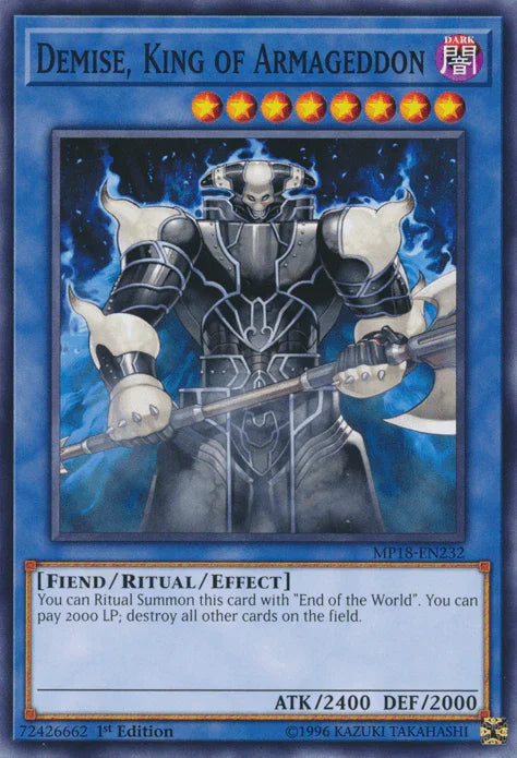 Demise, King of Armageddon [MP18-EN232] Common - for just $0.40! 