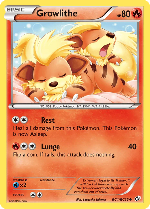 Growlithe (RC4/RC25) [Black & White: Legendary Treasures] - for just $7.70! 