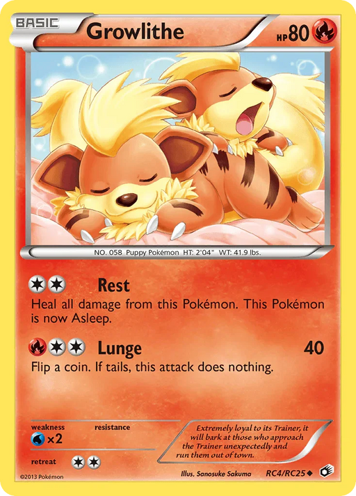 Growlithe (RC4/RC25) [Black & White: Legendary Treasures] - for just $7.65! 
