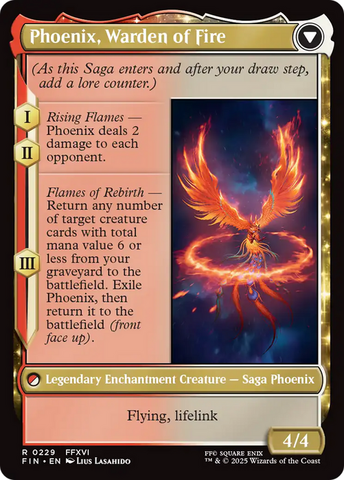Joshua, Phoenix's Dominant // Phoenix, Warden of Fire (FIN-229) - FINAL FANTASY: (enchantment) Foil - for just $0.87! 