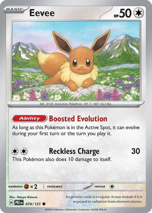 Eevee (074/131) [Scarlet & Violet: Prismatic Evolutions] - for just $0.10! 
