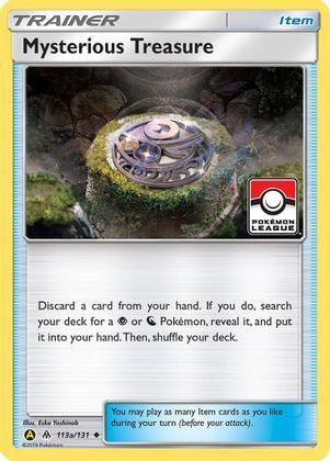 Mysterious Treasure (113a/131) (League Promo) [Sun & Moon: Forbidden Light] - for just $0.95! 