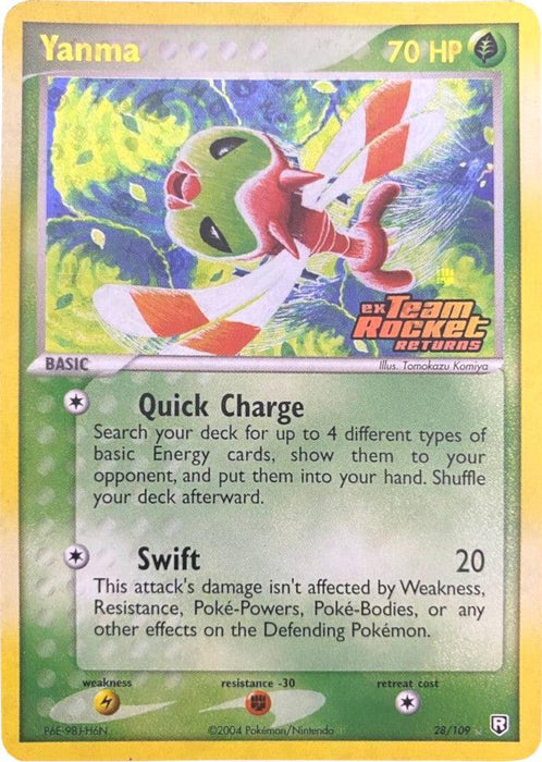 Yanma (28/109) (Stamped) [EX: Team Rocket Returns] - for just $18! 