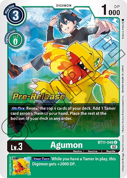 Agumon [BT11-046] [Dimensional Phase Pre-Release Promos] - Just $0.55! Shop now at Retro Gaming of Denver