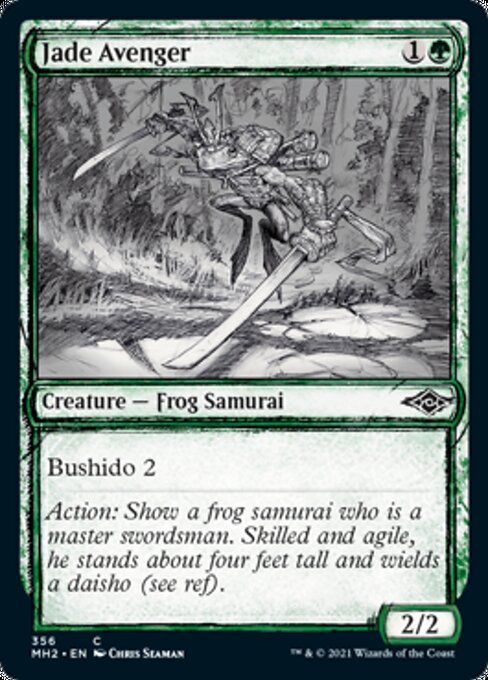 Jade Avenger (Showcase) (Modern Horizons 2) Near Mint - for just $0.15! 