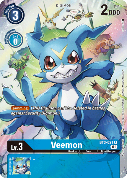 Veemon [BT3-021] (1-Year Anniversary Box Topper) [Promotional Cards] - Just $1.20! Shop now at Retro Gaming of Denver