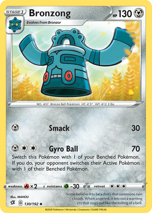 Bronzong (130/192) [Sword & Shield: Rebel Clash] - for just $0.10! 