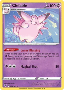 Clefable (064/185) [Sword & Shield: Vivid Voltage] - for just $0.15! 
