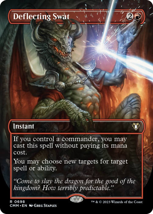 Deflecting Swat (CMM-698) - Commander Masters (Borderless) - for just $30.48! 