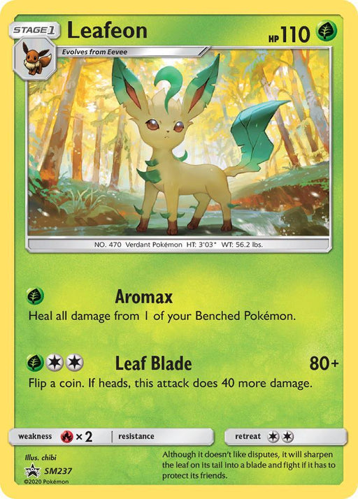 Leafeon (SM237) [Sun & Moon: Black Star Promos] - for just $0.75! 