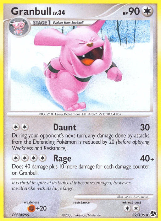 Granbull (39/106) [Diamond & Pearl: Great Encounters] - for just $0.20! 