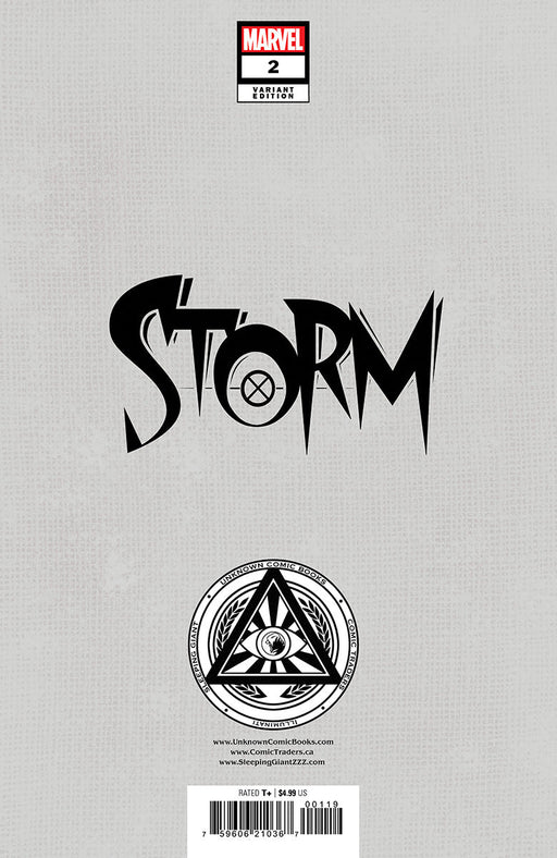 STORM #2 UNKNOWN COMICS NATHAN SZERDY EXCLUSIVE VIRGIN VAR (11/20/2024) - for just $20! 