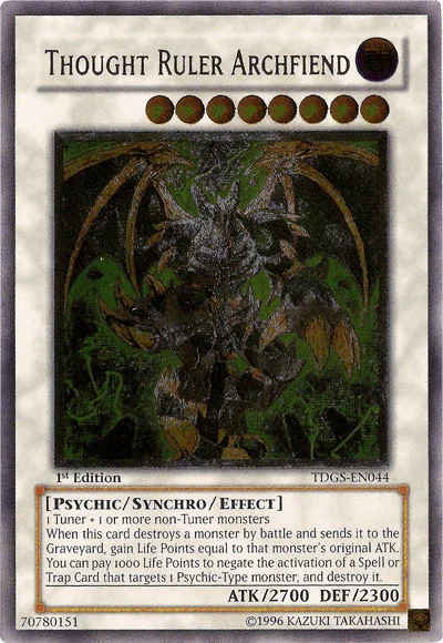Thought Ruler Archfiend [TDGS-EN044] Ultimate Rare - for just $18.20! 