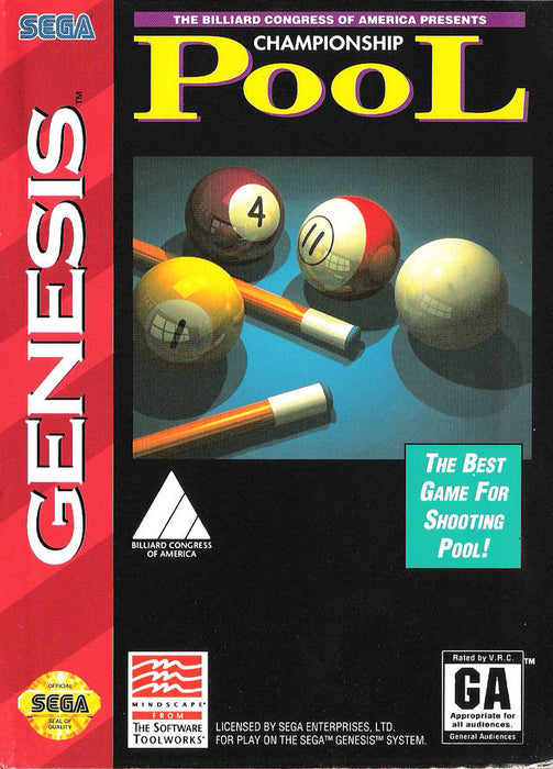 Championship Pool (Sega Genesis) - for just $0! 