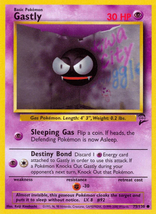 Gastly (75/130) [Base Set 2] - for just $0.30! 