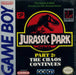 Jurassic Park 2: The Chaos Continues (Gameboy) - for just $0! 