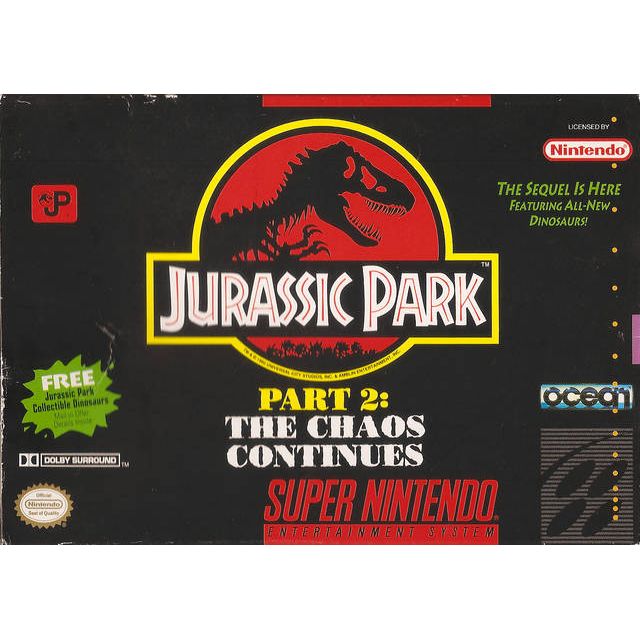 Jurassic Park 2 The Chaos Continues (Super Nintendo) - Just $0! Shop now at Retro Gaming of Denver