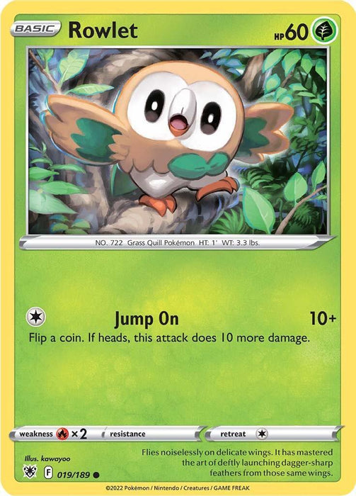 Rowlet (019/189) [Sword & Shield: Astral Radiance] - for just $0.10! 