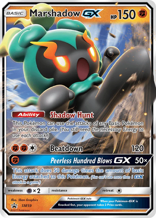 Marshadow GX (SM59) [Sun & Moon: Black Star Promos] - for just $1.50! 