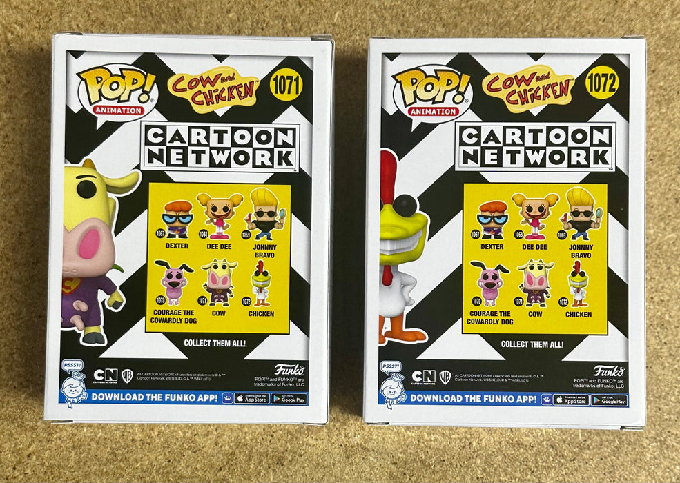 Funko Pop! Animation Super Cow & Chicken #1071 & 1072 Cartoon Network 2021 Set Of 2 - for just $23! 