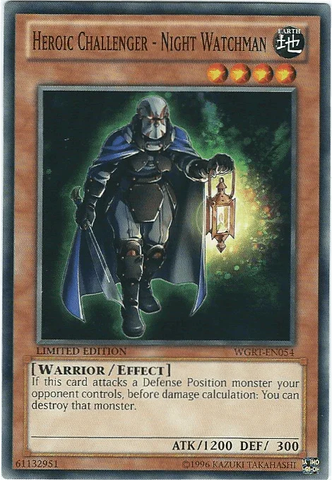 Heroic Challenger - Night Watchman [WGRT-EN054] Common - for just $0.10! 