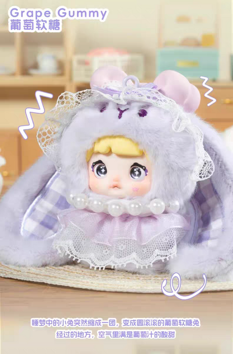 Nommi Baby Sweetheart Bunny Plush Keychain Blind Box - MiBao V8 Series Collectible - for just $20.99! 