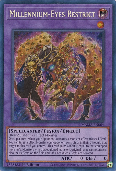 Millennium-Eyes Restrict [MAMA-EN064] Ultra Pharaoh's Rare - for just $69.60! 
