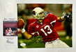 Kurt Warner Signed NFL  Arizona Cardinals QB Passing 8x10 Photo With JSA COA - for just $50! 