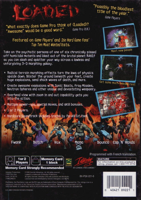 Loaded [Long Box] – PlayStation 1 (PS1) - for just $0! 