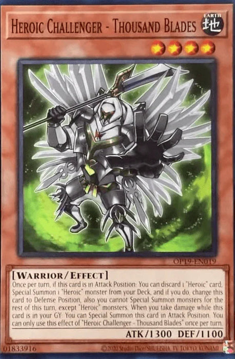 Heroic Challenger - Thousand Blades [OP19-EN019] Common - for just $0.10! 