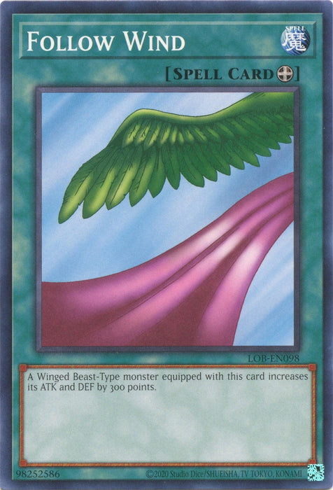 Follow Wind (25th Anniversary) [LOB-EN098] Common - for just $0.10! 