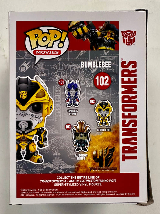 Funko Pop! Movies Autobot Bumblebee #102 Transformers Age Of Extinction 2014 Vaulted - for just $35! 