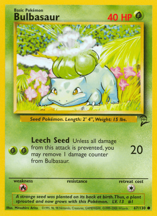 Bulbasaur (67/130) [Base Set 2] - for just $1.05! 