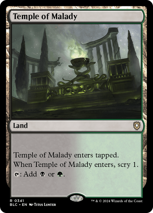 Temple of Malady (BLC-341) - Bloomburrow Commander - for just $0.07! 