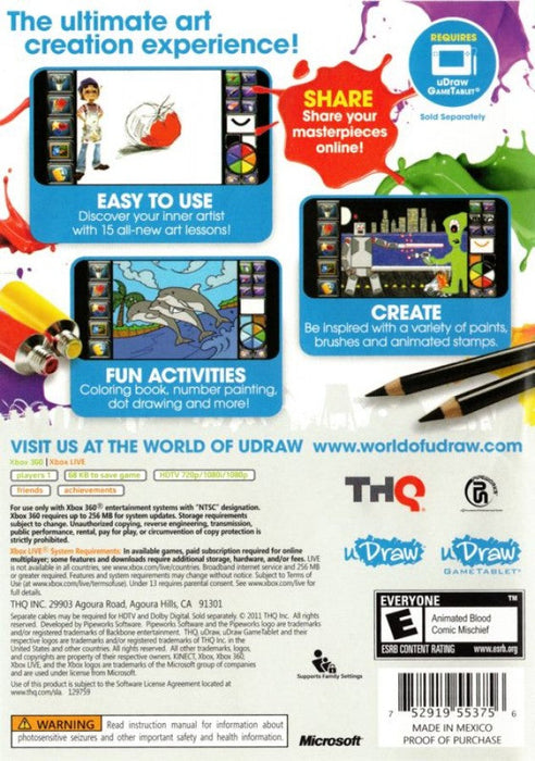uDraw Studio: Instant Artist – Xbox 360 (X360) - for just $5.99! 