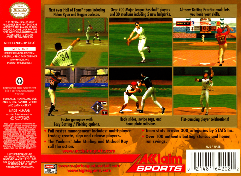 All-Star Baseball 2001 – Nintendo 64 (N64) - for just $6.99! 
