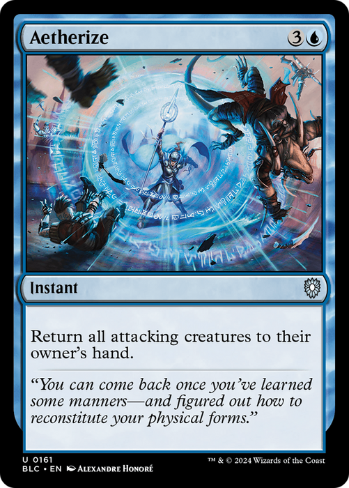 Aetherize (BLC-161) - Bloomburrow Commander - for just $0.13! 