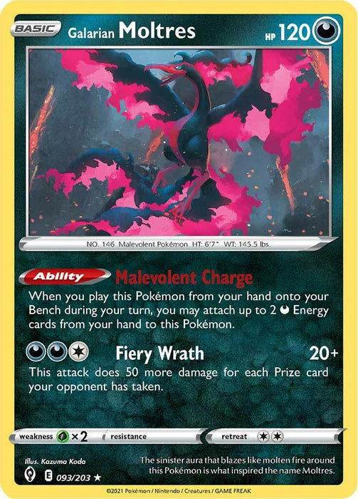 Galarian Moltres (093/203) [Sword & Shield: Evolving Skies] - for just $0.15! 