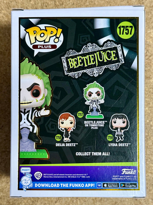 Funko Pop! Plus Movies Beetlejuice On Tombstone #1757 Glow 2024 Exclusive - for just $25! 