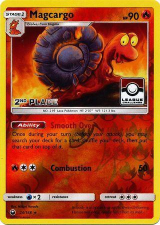 Magcargo (24/168) (League Promo 2nd Place) [Sun & Moon: Celestial Storm] - for just $0.85! 