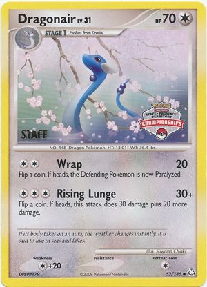 Dragonair (52/146) (State Province Territory Championship Staff) [Diamond & Pearl: Legends Awakened] - Just $61.15! Shop now at Retro Gaming of Denver