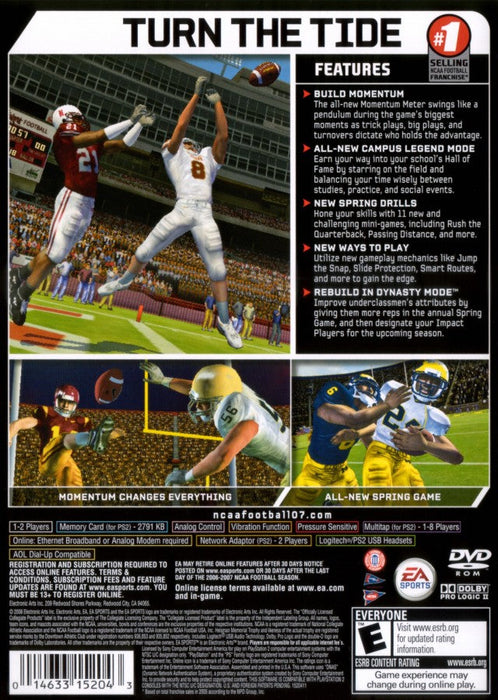 NCAA Football 2007 – PlayStation 2 (PS2) - for just $0! 