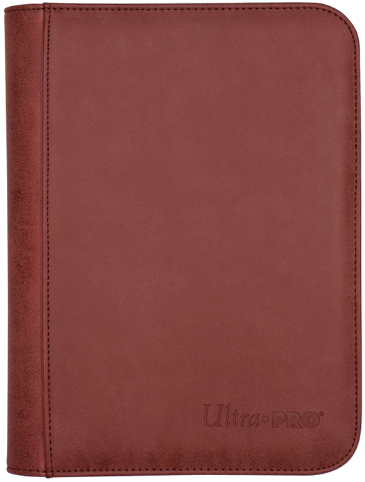 Ultra PRO: 4-Pocket Premium Zippered PRO-Binder - Suede Collection (Ruby) - Just $0! Shop now at Retro Gaming of Denver