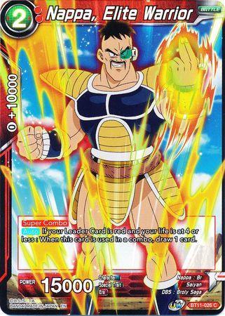 Nappa, Elite Warrior (BT11-026) [Vermilion Bloodline 2nd Edition] - for just $0.10! 