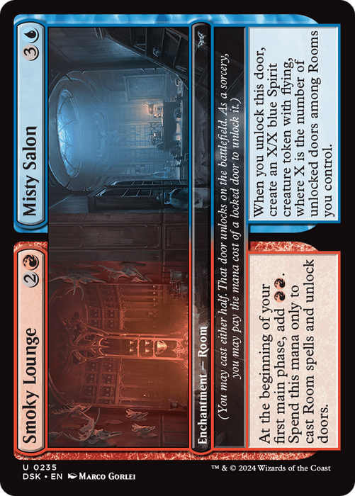 Smoky Lounge // Misty Salon (DSK-235) - Duskmourn: House of Horror - for just $0.03! 