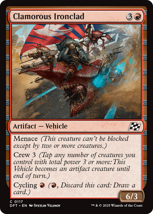 Clamorous Ironclad (DFT-117) - Aetherdrift Foil - for just $0.01! 