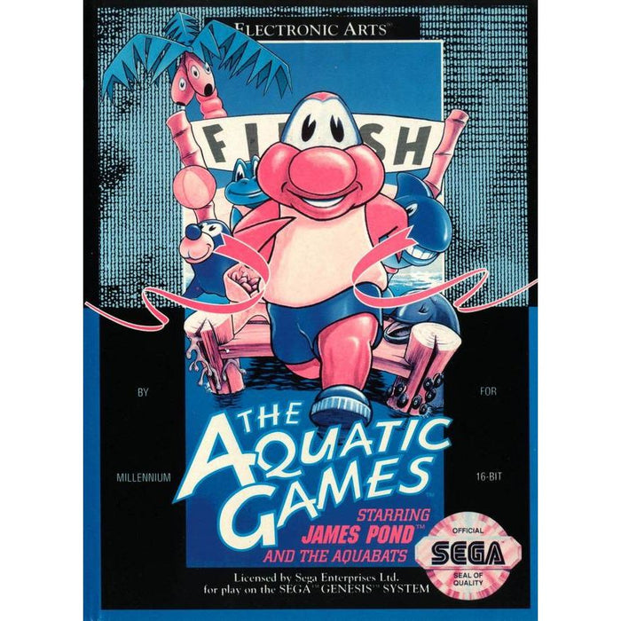 Aquatic Games Starring James Pond (Sega Genesis) - Premium Video Games - Just $0! Shop now at Retro Gaming of Denver