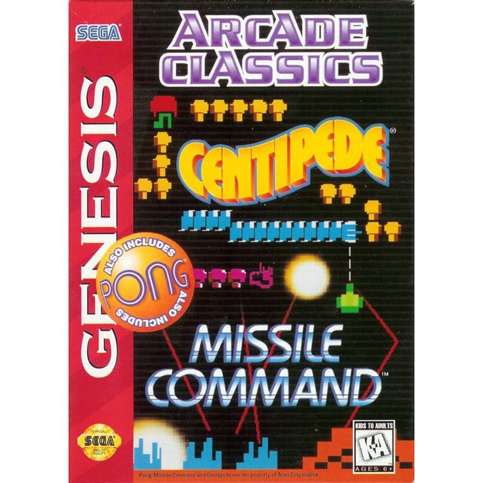 Arcade Classics (Sega Genesis) - Premium Video Games - Just $0! Shop now at Retro Gaming of Denver