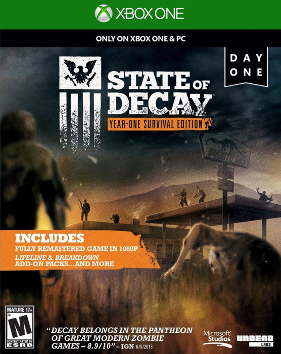 State of Decay: Year One Survival Edition (Xbox One) - for just $0! 